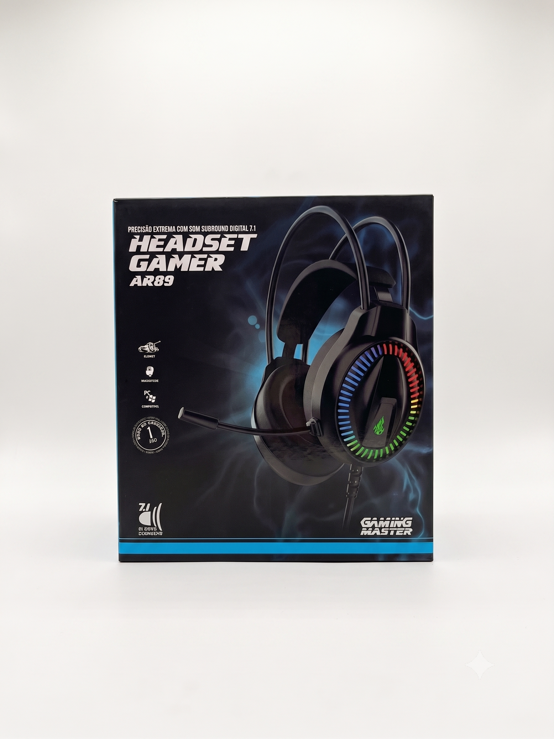 HEADPHONE USB K-MEX AR89 GAMER 7.1 C/ MI